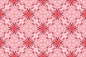 oriental sin costura modelo con rosado color. adecuado para teja, textil, fondo, pared decoración y otro vector