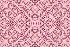 oriental sin costura modelo con rosado color. adecuado para teja, textil, fondo, pared decoración y otro vector