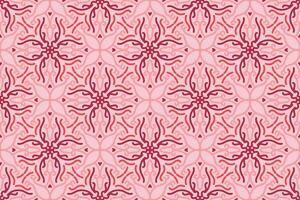 oriental sin costura modelo con rosado color. adecuado para teja, textil, fondo, pared decoración y otro vector