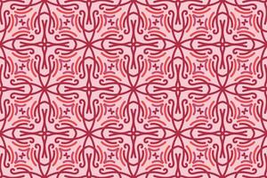 oriental sin costura modelo con rosado color. adecuado para teja, textil, fondo, pared decoración y otro vector