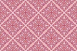 oriental sin costura modelo con rosado color. adecuado para teja, textil, fondo, pared decoración y otro vector