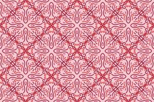 oriental seamless pattern with pink color. suitable for tile, textile, background, wall decor and other vector