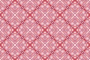 oriental sin costura modelo con rosado color. adecuado para teja, textil, fondo, pared decoración y otro vector