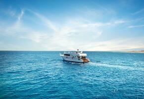 Pleasure boat in Sea photo