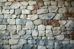 AI generated Stone wall artistry beautifully arranged walls create a captivating background photo