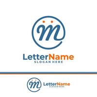 Modern letter M logo design vector. Creative M logo concepts template vector
