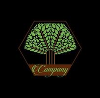 Banyan tree company vector icon