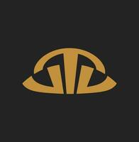 VTV brand name initial letters icon vector