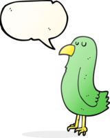 speech bubble cartoon parrot png