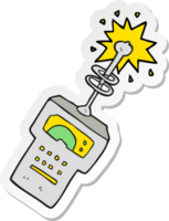 sticker of a cartoon futuristic scanner png