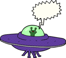 comic book speech bubble cartoon alien spaceship png