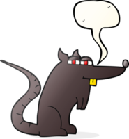 speech bubble cartoon evil rat png