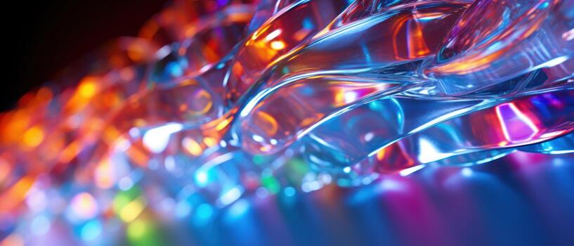 AI generated Step into the world of morphism with this fluorescent abstract backdrop. photo