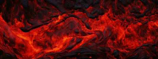 AI generated Vivid lava texture in eruption. AI generative. photo