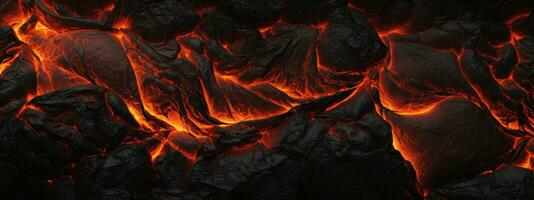 AI generated Vivid lava texture in eruption. AI generative. photo