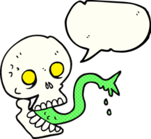 comic book speech bubble cartoon spooky halloween skull png