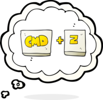thought bubble cartoon command Z function png