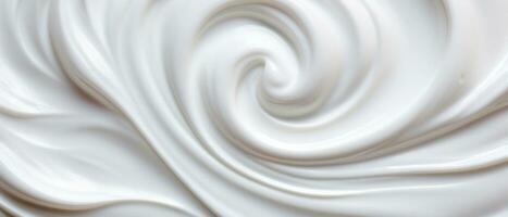 AI generated Velvety yogurt texture in detail, epitome of dairy creaminess. AI generative. photo