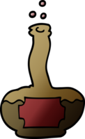 cartoon doodle old rum bottle png