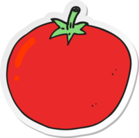 autocollant d'une tomate de dessin animé png