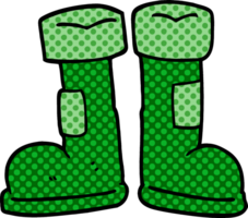 Cartoon-Doodle-Gummistiefel png