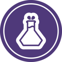 science experiment circular icon png