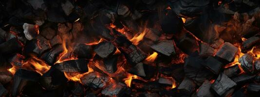 AI generated Captivating bonfire texture, cozy ambiance. AI generative. photo