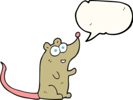speech bubble cartoon mouse png