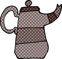 cartoon doodle old kettle png