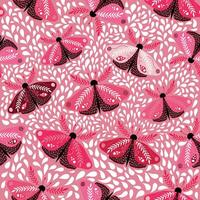 Pink Butterfly on petals seamless pattern, pink valentines gift wrapping pattern vector