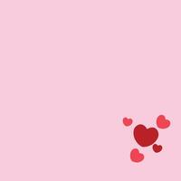 pink hearts background with space to text vector