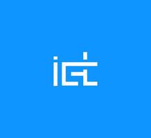 ict logo design vector