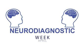 Neurodiagnostic Week. background, banner, card, poster, template. Vector illustration.