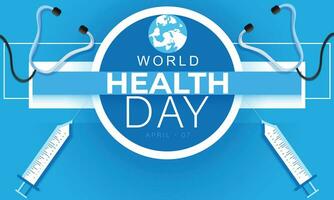 World Health Day. background, banner, card, poster, template. Vector illustration.