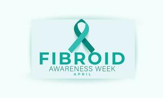 Fibroid Awareness Week. background, banner, card, poster, template. Vector illustration.