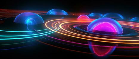 AI generated Explore the depths of the cosmos with this abstract space-inspired disk design. photo