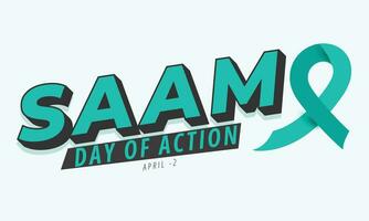 Saam Day of Action. background, banner, card, poster, template. Vector illustration.