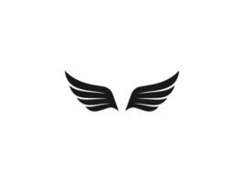 wing logo vector illustration. wing silhouette vector icon