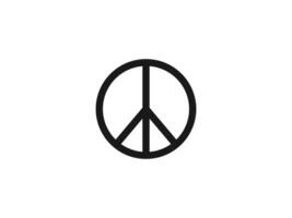 peace icon vector symbol.