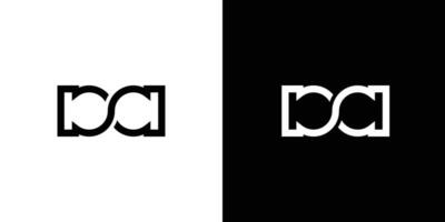 minimalista letra un un monograma logo diseño vector modelo