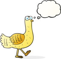 thought bubble cartoon bird png