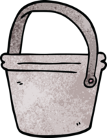 cartoon doodle bucket png