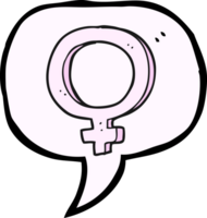 speech bubble cartoon female symbol png