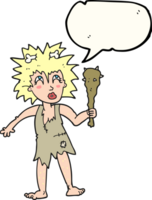 speech bubble cartoon cave woman png