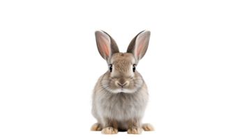 AI generated Rabbit isolated on a transparent background png