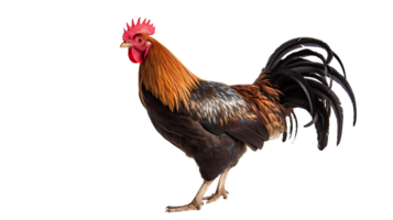 ai generado gallo aislado en un transparente antecedentes png