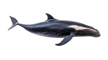 ai généré baleine isolé sur une transparent Contexte png