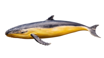 AI generated Whale isolated on a transparent background png