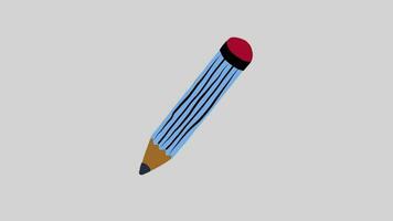 pencil cartoon 2d animation icon motion graphic video. video