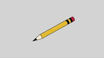 pencil cartoon 2d animation icon motion graphic video. video